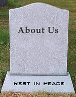 About Us Is Dead