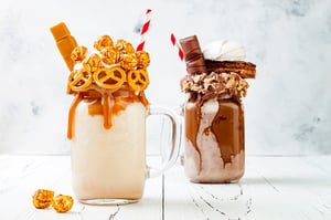 Image of Ice Cream with Pretzels to represent Salty and Sweet Content