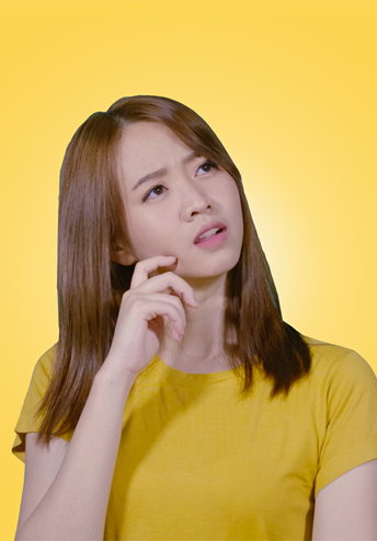 Woman in yellow shirt wondering how many leads she needs