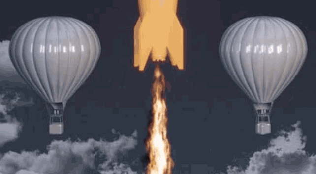 Rocket lifting off to signify lead generation