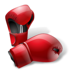 Red boxing gloves