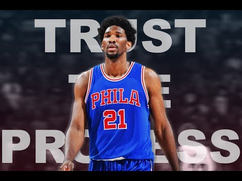 Philadelphia Trust The Process Joel Embiid Basketbal T Shirt